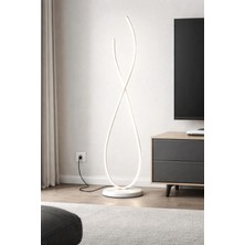 Legacy Marsel Beyaz Renk Gün Işığı Ledli Modern Tasarım Salon - Yatak Odası LED Lambader