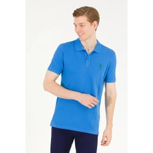 U.S. Polo Assn. Erkek Saks Basic Polo Yaka Tişört 50263238-VR045