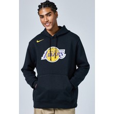Nike Los Angeles Lakers Nba Mens Hoody Kapüşonlu Pamuklu Erkek Sweatshirt Siyah
