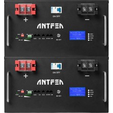 Antfea 51.2V 200AH Lifepo4 Rack Batarya 2 Adet - 20.48 Kwh