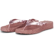 Ilse Jacobsen Rose Gold CHEERFUL08M -Rose Gold Platformlu Parmak Arası Terlik