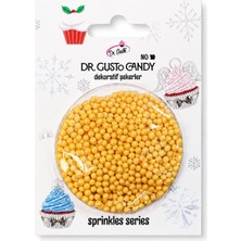 Dr. Gusto 2 mm Sarı Boncuk Pasta Süsleme Şekeri