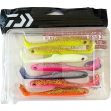Daiwa Flat Junkie Duckfin Shad 8,9cm 7 Adet Mix.paket Silikon Yem