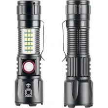 DS LLC 10W 1000 Lümen Şarjlı Metal El Feneri WS-2828
