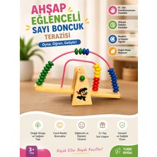 Bak Gel Al Bakgelal Ahşap Boncuklu Terazi Oyuncağı Montessori Eğitici Oyuncak Sayı Sayma 3+ Yaş