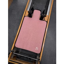 Leanne Eiva Reformer Pilates Havlusu - %100 Pamuklu Yapı, Nakışlı Kaydırmaz Taban