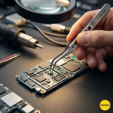 Piyatech Profesyonel Hassas Eğri Uçlu Paslanmaz Çelik Cımbız Elektronikçi Telefon Tamir ve Hobi Cımbızı 7-Sa 12 cm