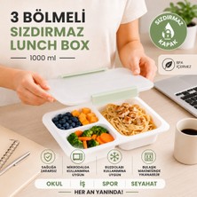 Culiq 3 Bölmeli Sızdırmaz Lunch Box 1000 ml – Bpa Içermez, Contalı Kapaklı Beslenme Kutusu