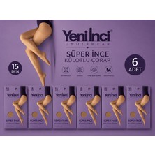Yeni İnci Süper Ince Külotlu Çorap 6'lıpaket