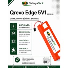 Bataryabank Roborock Qrevo Edge 5V1 (QRES02-00) Uyumlu Robot Süpürge Bataryası 14.4V 6500MAH Li-Ion Yüksek Kapasiteli Pil