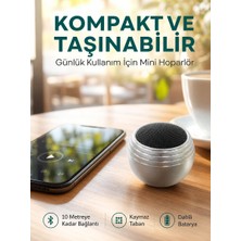 Aslanoğlu Store Mey Ithalat® Kablosuz Mini Hoparlör Şarjlı Tws Destekli Kompakt Ses Sistemi Yeni Nesil