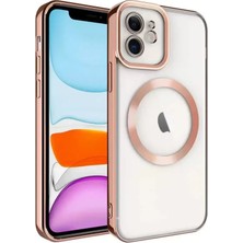 Aslanoğlu Store Newface Apple Iphone 11 Kılıf Kross Magneticsafe Kapak - Rose
