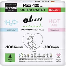 Aslanoğlu Store Mey Ithalat® Natural Double Soft Külot Bez Ultra Paket 4 Beden 100 Adet