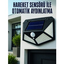 Aslanoğlu Store Mey Ithalat® Hareket Sensörlü Güneş Enerjili Duvar Lambası Dış Mekan Için Güçlü LED Aydınlatma