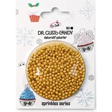 Dr. Gusto 2 mm Candy Altın Boncuk Pasta Süsleme Şekeri