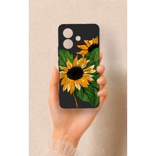 Vip Case Vivo V60 Lite Uyumlu Ay Çiçeği Desenli Silikon Kılıf
