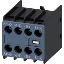 Siemens 3RH2911-1GA13 3RH2140 ve 3RH2440 Kontaktörleri̇ Için Yardımcı Kontak Bloğu 1no+3nc Ön Taraftan Montaj Vidalı
