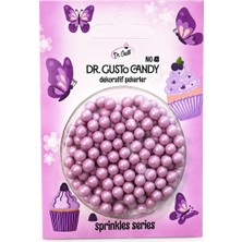Dr. Gusto 4 mm Mor Boncuk Pasta Süsleme Şekeri