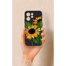 Vip Case Oppo Reno 15F Uyumlu Ay Çiçeği Desenli Silikon Kılıf