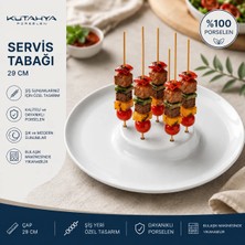 Kütahya Porselen Tavola Şiş Tabağı 29 cm Servis Sunum