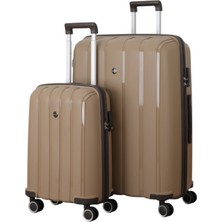 MÇS V305 Pp Y.üretim Valiz 55 cm + 75 cm Kemik/bebe Mavi Set