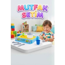 Farbu Oyuncak Natura 7 Parça Mini Mutfak  Seti - Eğitici Mutfak Aksesuarlı Mini Mutfak Oyun Seti