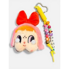LES PETITES MAINS Cry Baby Pembe Charm | Telefon ve Çanta Süsü, Sevimli Anahtarlık Aksesuarı