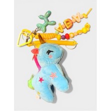 LES PETITES MAINS Mavi Unicorn Charm | Telefon ve Çanta Süsü, Sevimli Anahtarlık Aksesuarı