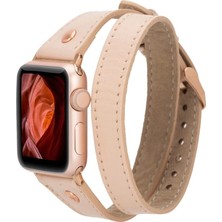 BYZM Apple Watch Uyumlu Deri Kordon 42-44-45MM Slim Dt Rt Nu1