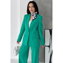 Vuntal Blazer Takım Elbise Tek Düğme Ceket Pantolon