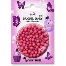 Dr. Gusto 4 mm Candy Pembe Boncuk Pasta Süsleme Şekeri