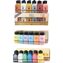 Artdeco Akrilik Boya 6X75 ml Metalik Renkler + 6X75ML Pastel Renkler + 6X75ML Canlı Renkler