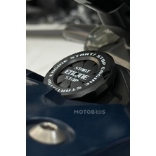 Motobros Motosiklet Siyah Kontak Koruyucu Aksesuar Dekoratif Dönen Kapak