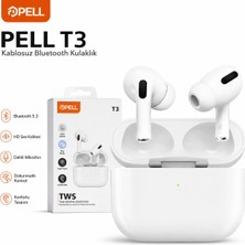 Pell T3 Ios ve Android Uyumlu Bluetooth 5.3 Kulakiçi Kulaklık