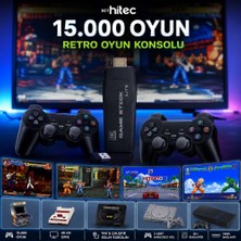 ScHitec Arcade Yeni 4KHD Retro Game Stick 90 lı Yıllar Oyun Makinası Oyunları 15000 Oyunlu Konsol