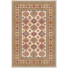 Pastel Home Renkli Bej Anadolu Kilim Şönil Halı Yolluk Kaymaz Yıkanabilir