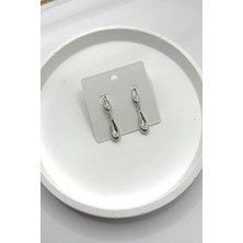 Kadın Küpe 3 cm Iki Damla Sallantı Küpe