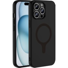 Marçev Avm iPhone 14 Pro Max Kılıf Pastel Renkli Magsafe Kamera Yükseltili Silikon Mrcv