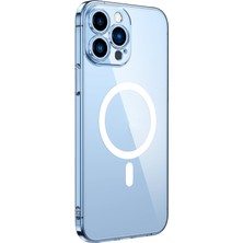 Marçev Avm iPhone 12 Pro Max Kılıf Sararmaz Ultra Ince Sert Mika Magsafe Kamera Yükseltili Mrcv