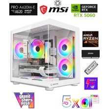 Zeiron GTA-VI X9 ✔ Ryzen 7 7800X3D DDR5 16GB 5600MHZ Ram 1TB M.2 Nvme SSD 8GB GDDR7 RTX5060 Ekran Kartı Kule Tipi Soğutucu Premium Oyuncu Masaüstü Bilgisayar