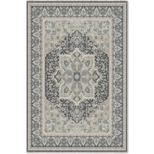 Pastel Home Füme Gri Krem Şönil Halı Kilim Yolluk Kaymaz Yıkanabilir Salon Mutfak Koridor Halısı