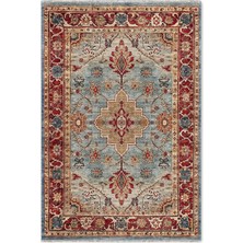 Pastel Home Tasarım Sultani Mavi Şönil Halı Kilim Yolluk Kaymaz Yıkanabilir Salon Mutfak Koridor