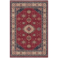 Pastel Home Retro Kiremit Kırmızı Şönil Halı Kilim Yolluk Kaymaz Yıkanabilir Mutfak Salon Koridor