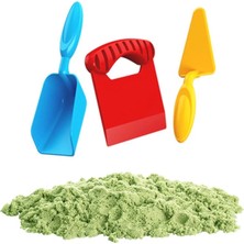 Mey Ithalat® 03692 Aksesuarlı Yeşil Kinetik Oyun Kumu 1000 gr