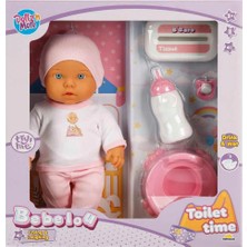 Mey Ithalat® 1030141 Sesli Tuvalet Zamanı Bebek Seti 32 cm -