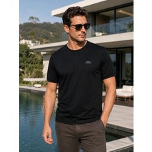 Masimar Erkek Ribanalı Esnek Spor 60/1 Kumaş T-Shirt