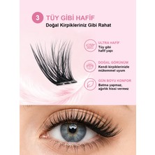 Takma Takma Takma Kirpik Kendinden Yapışkanlı - Cat Eye Style– Desert Rose - RG3CE0001 - Siyah