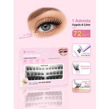 Takma Takma Takma Kirpik Kendinden Yapışkanlı - Cat Eye Style– Desert Rose - RG3CE0001 - Siyah