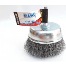 Mey Ithalat® Hawk HA11147 Pimli Gri Tel Çanak Fırça 65 mm