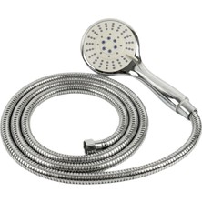 Mey Ithalat® Duş Başlığı Seti Spiral Hortum Hareketli El Duşu Tutacağı Kirece Dayanıklı